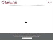 Tablet Screenshot of kanzlei-kern.org